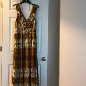 Dress 100% Rayon size 3x multicolor